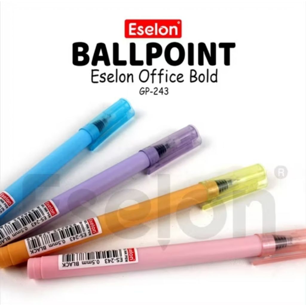 #Qreinashop Bolpoin Gel Eselon Bold GP-243