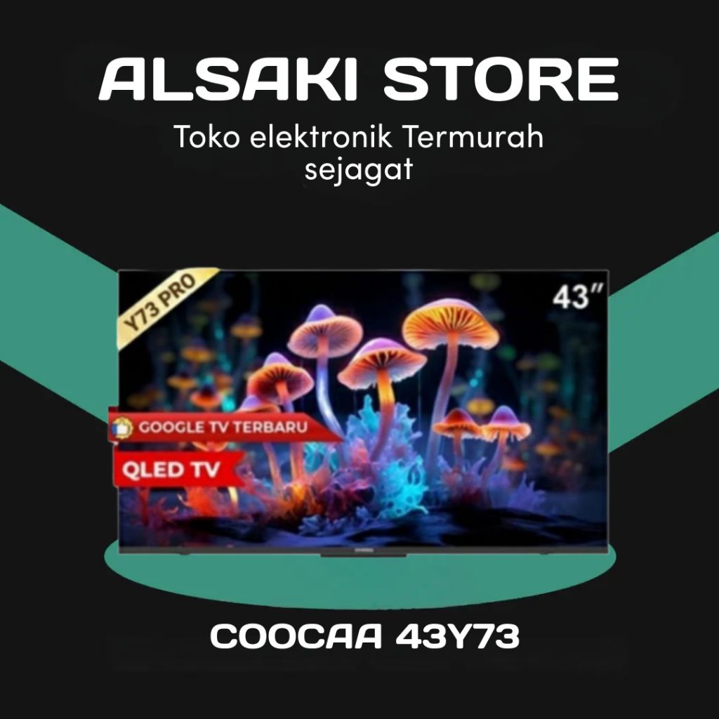 COOCAA 43Y73 PRO 4K GOOGLE
TV QLED 43 inch