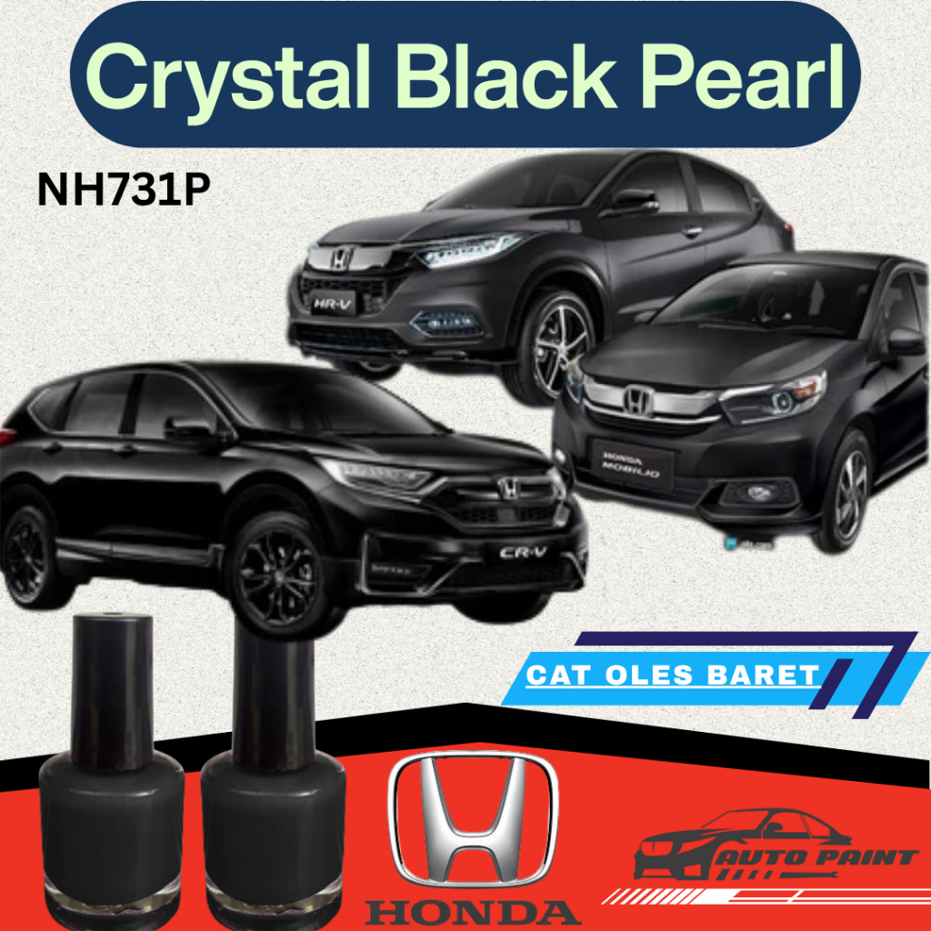 Cat Oles Penghilang Baret Mobil Crystal Black Pearl - Honda Jazz, CRV, HRV, BRV, Brio NH731P Hitam