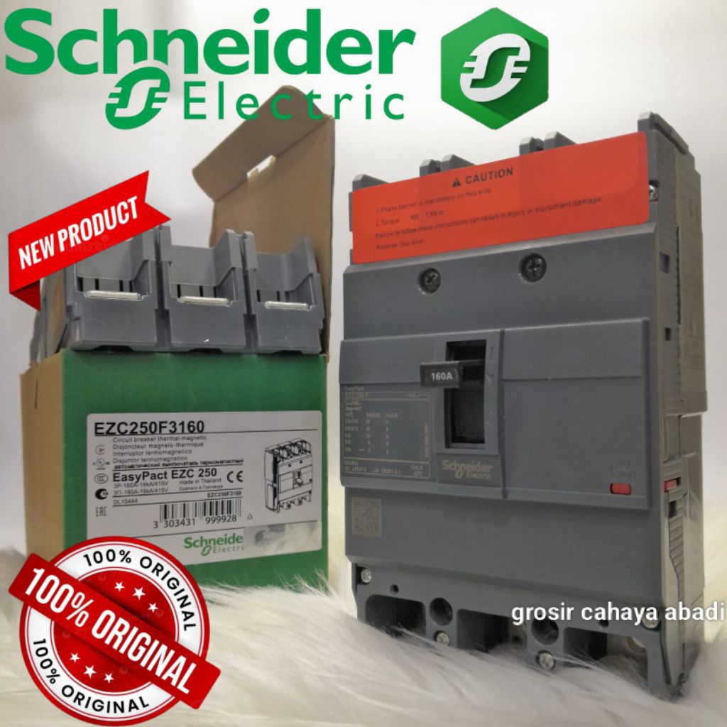mccb breaker Schneider 160a EasyPact ezc250f3160 3phase original mccb 160a breaker 160a mccb Schneid