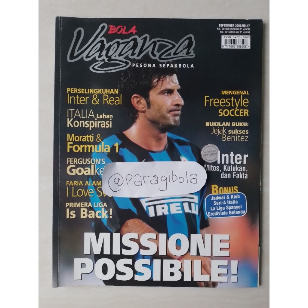 MAJALAH BOLA VAGANZA EDISI SEPTEMBER 2005