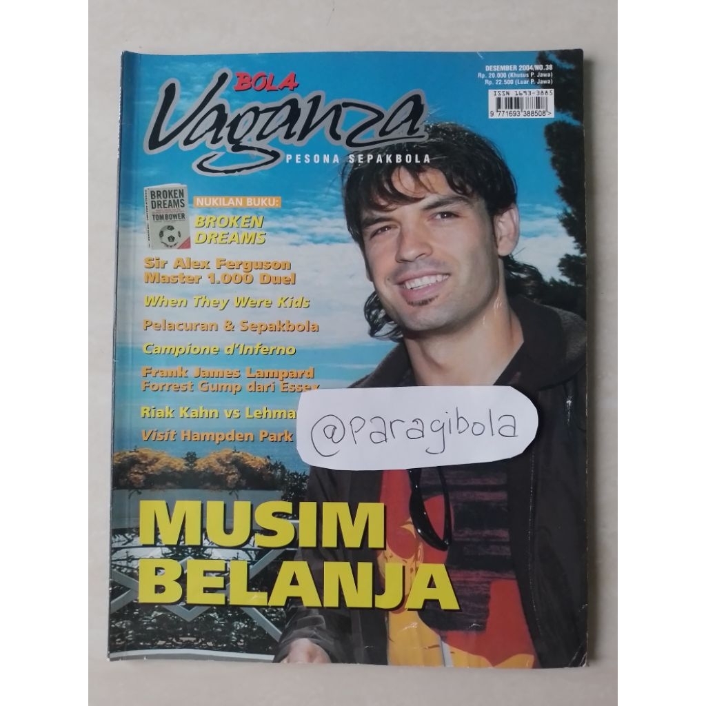 MAJALAH BOLA VAGANZA EDISI DESEMBER 2004