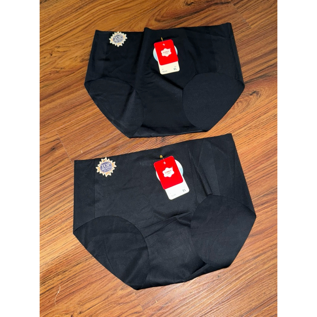 celana dalam seamless wanita sorex new hitam NEW 2pcs