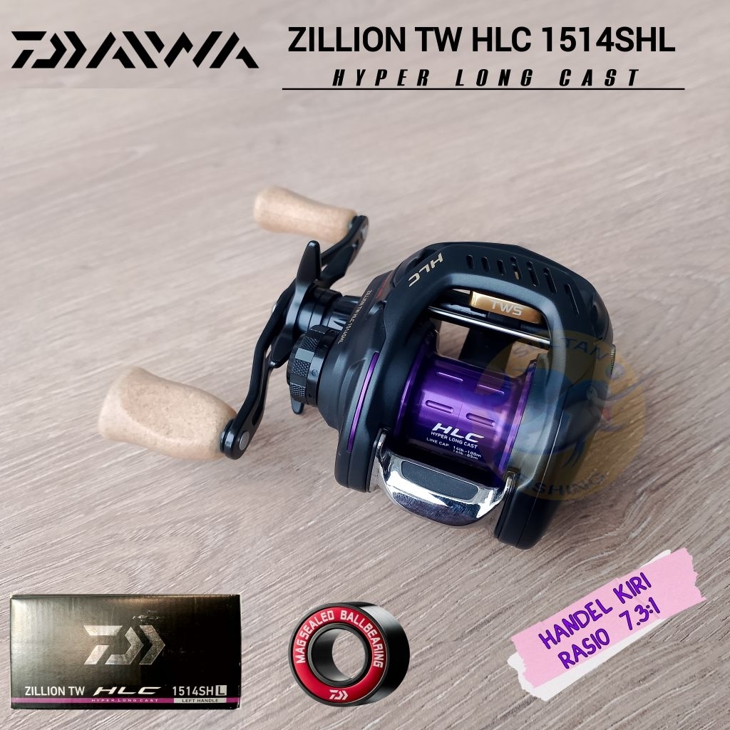 Reel BC DAIWA ZILLION TW HLC 1514SHL Handel Kiri | Hyper Long Cast Bait Casting
