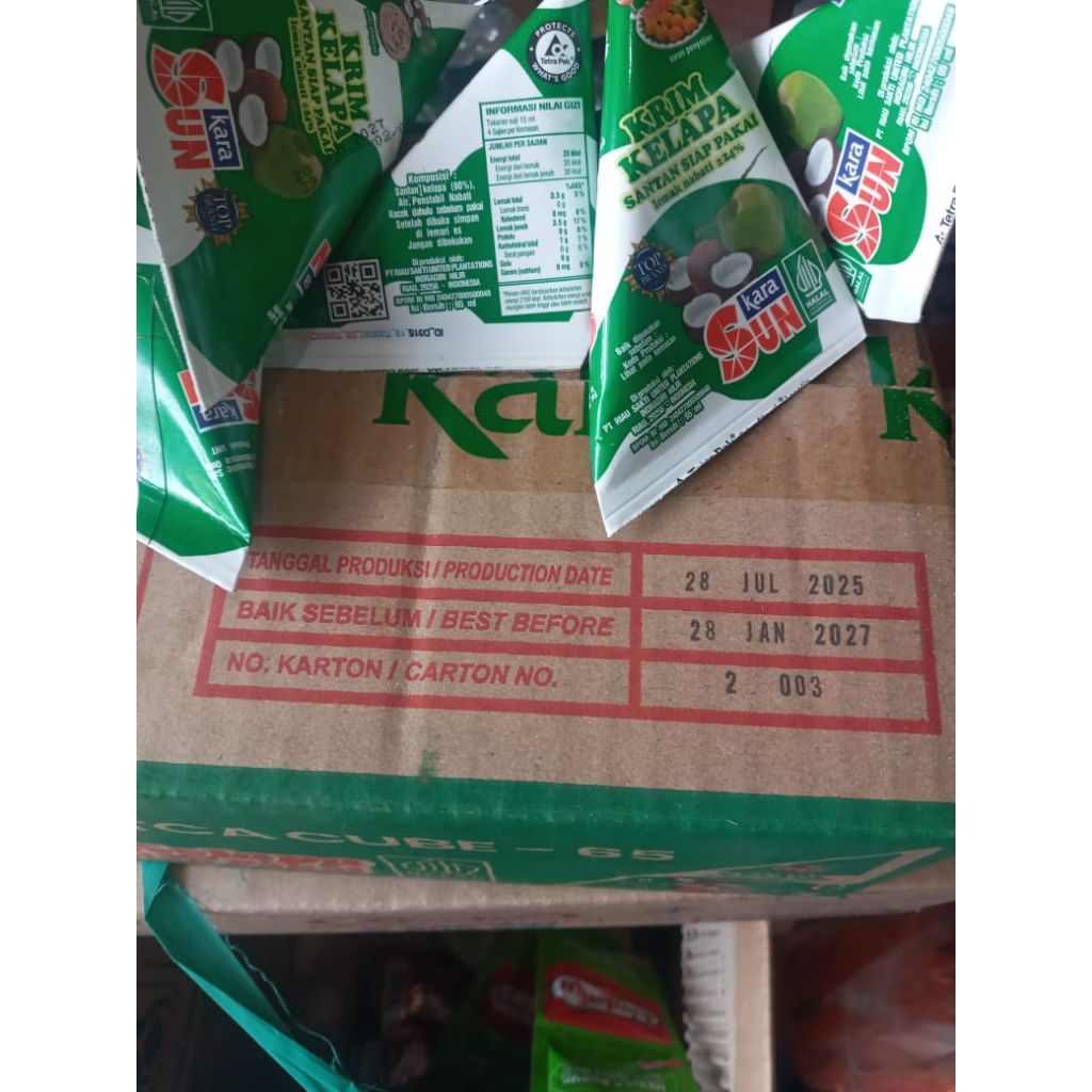 santan kara 1dus harga grosir