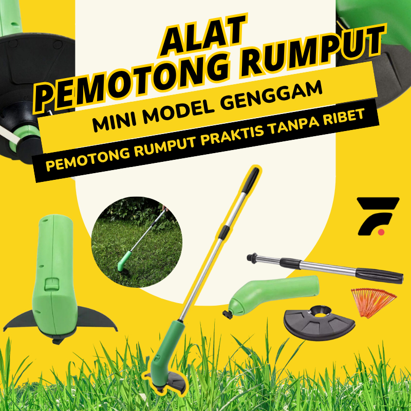 Alat Peralatan Mesin Pemotong Potong Pemangkas Pangkas Rumput Taman Listrik Portable Mini Zip Trimme
