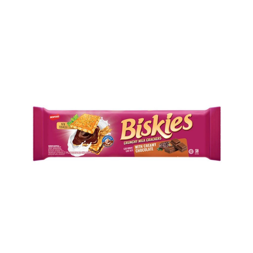 Biskies Sandwich Crackers Biskuit Cokelat 96 gr