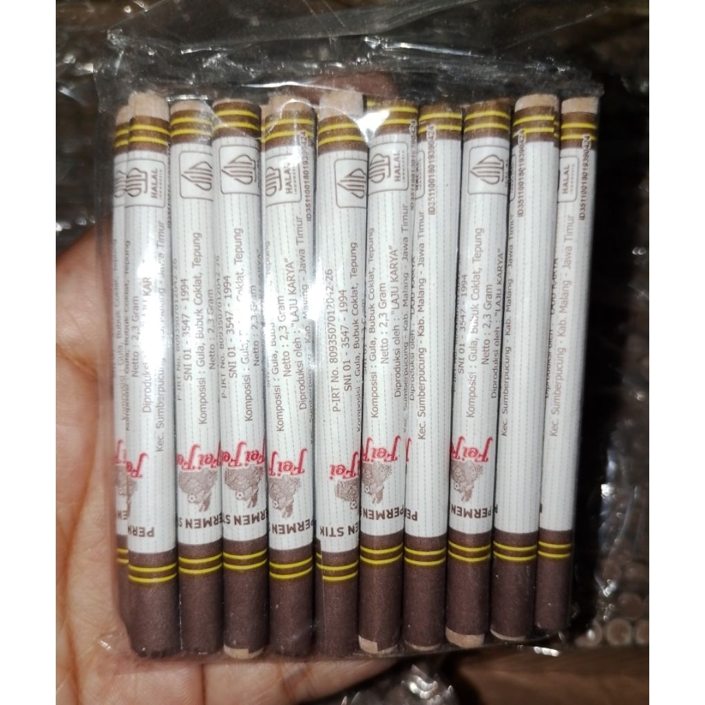 permen rokok isi 20 pcs/permen coklat rokok/permen jadul
