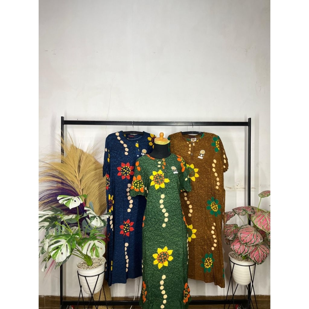 Daster Premium Jumbo Cempaka #Ds.Kancing