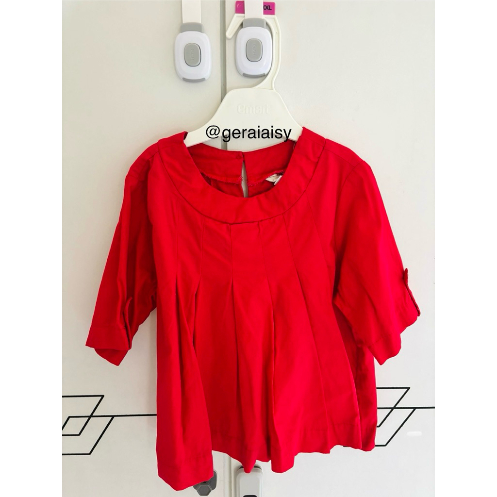 Lewis Emma Baju Atasan Anak Perempuan/ Baju Lengan Pendek Anak/ Blouse Anak/ Baju Anak Murah Prelove