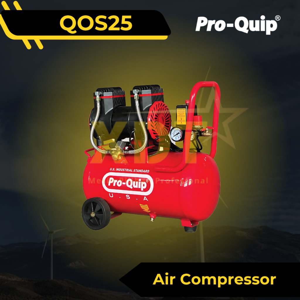ProQuip QOS25 Mesin Kompresor Udara Silent Oilless Compressor 1 HP 25 Liter PROQUIP QOS 25