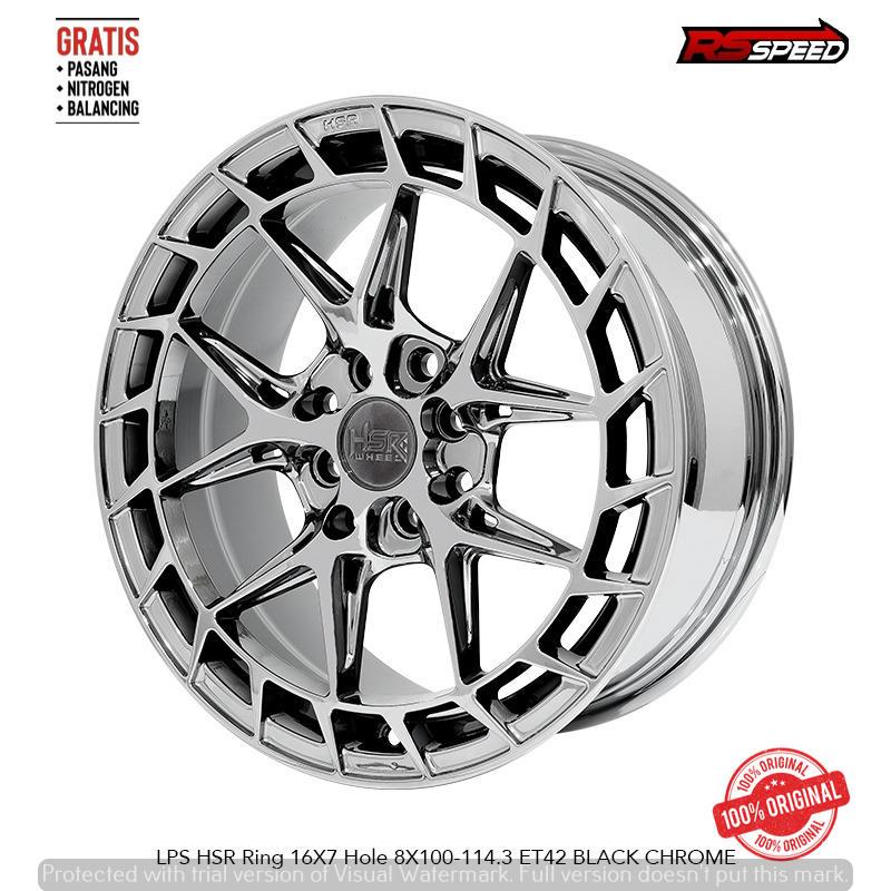 VELG MOBIL HSR R16 TYPE HSR LPS BUAT BIRO AVANZA XENIA DLL R16 BLACK CHROME