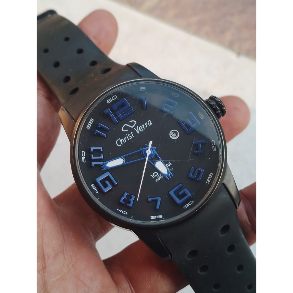 jam tangan christ verra original mens watch preloved/second/bekas