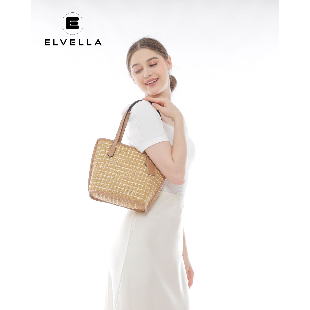 Tas Wanita Elvella Nora Tote Bag Luxury Women's