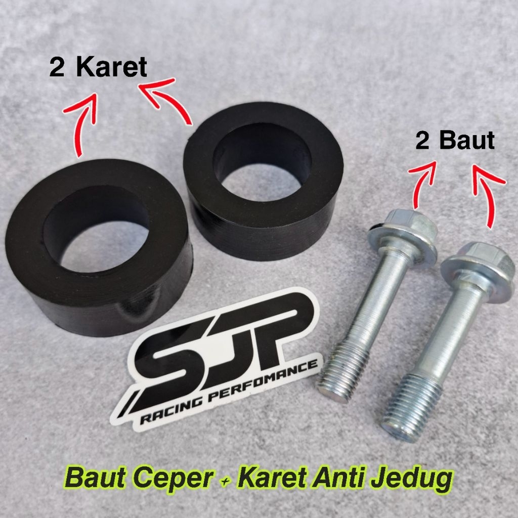 Baut Ceper Lowering Downsize Shok Depan Matic Bebek Honda Yamaha Universal Plus Karet Stopper Anti J