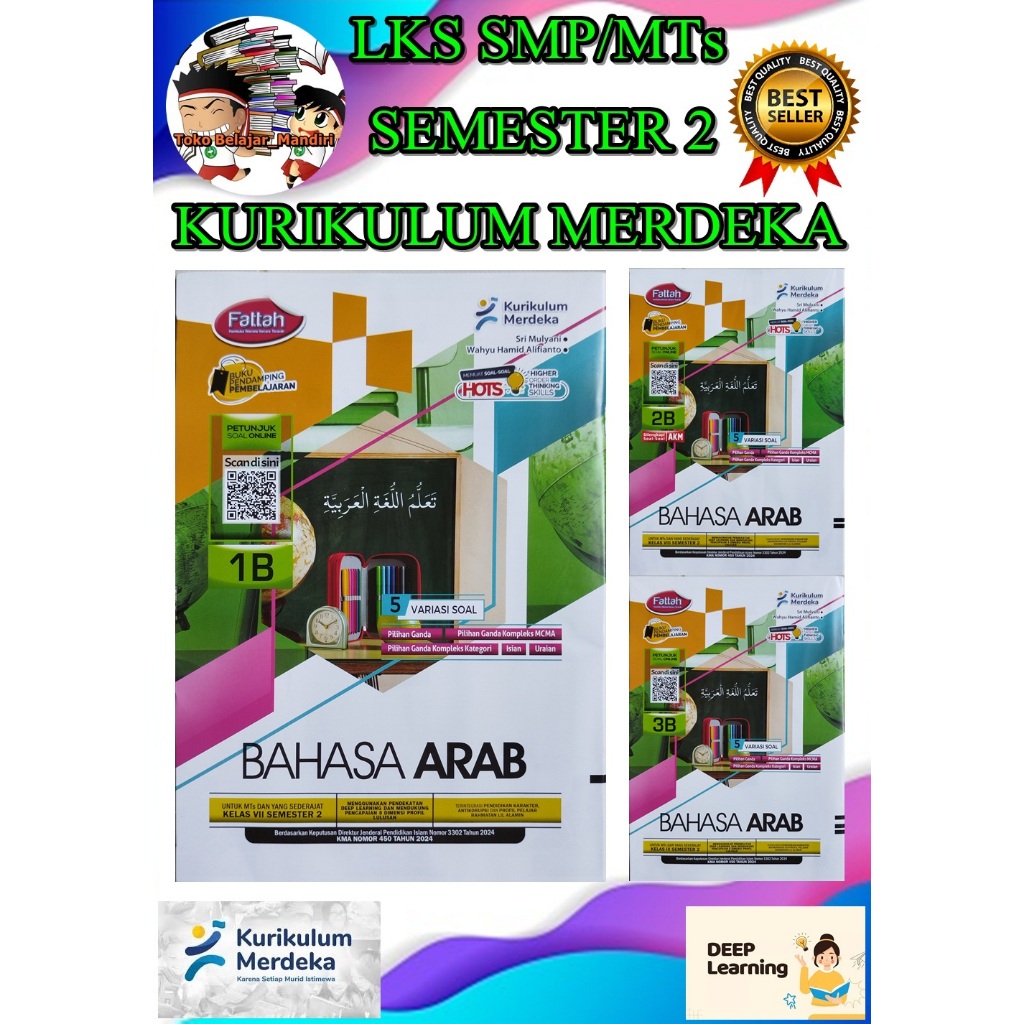 LKS Bahasa Arab SMP/MTs Kelas 7, 8, 9 Semester 2 Fattah KMA 450 / Deep Learning
