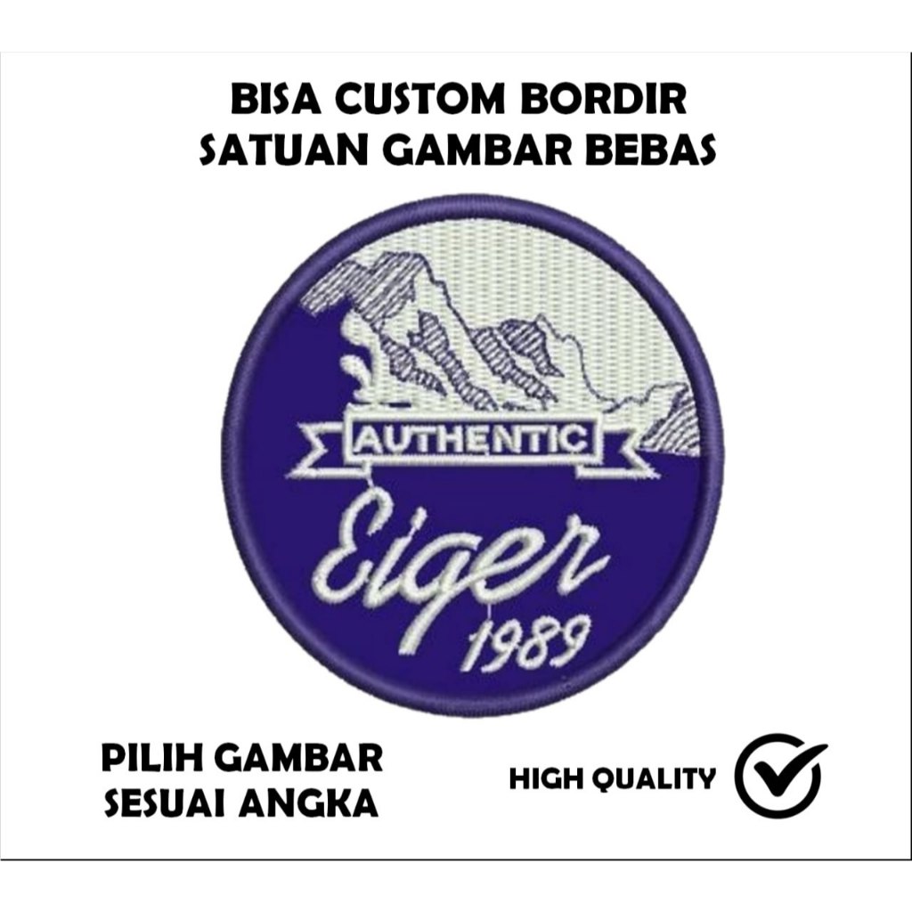Emblem Patch Bordir Logo EIGER - IBP