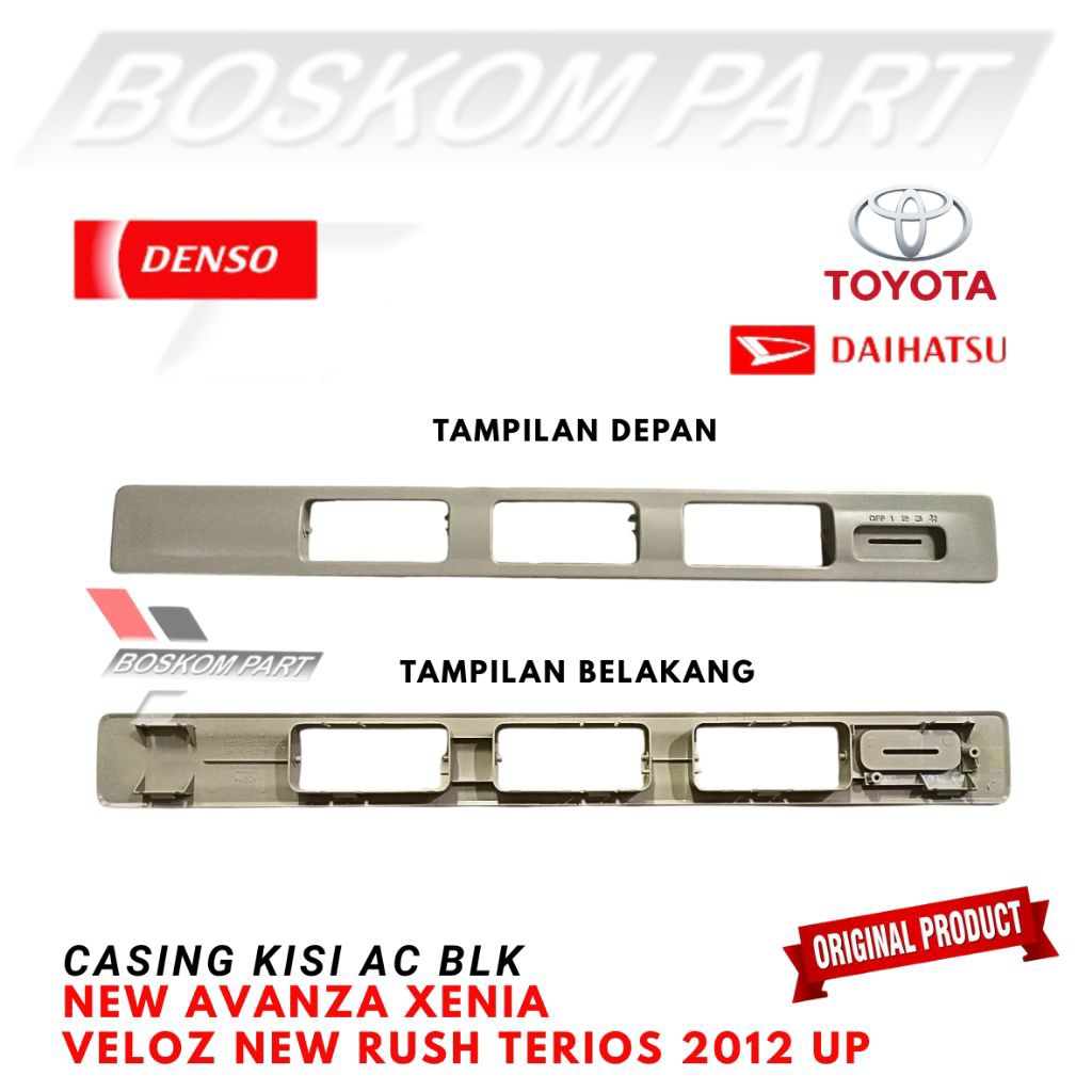 Casing Frame Grill Kisi kisi Ac Mobil New Avanza Xenia Veloz New Rush Terios Belakang 2012 up Denso 