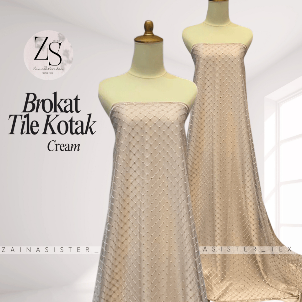 Kain Brukat Tulle Kotak / Tile Kotak / Brukat Jaring / Tille Jaring / Tulle Jaring / Tile Jaring / T