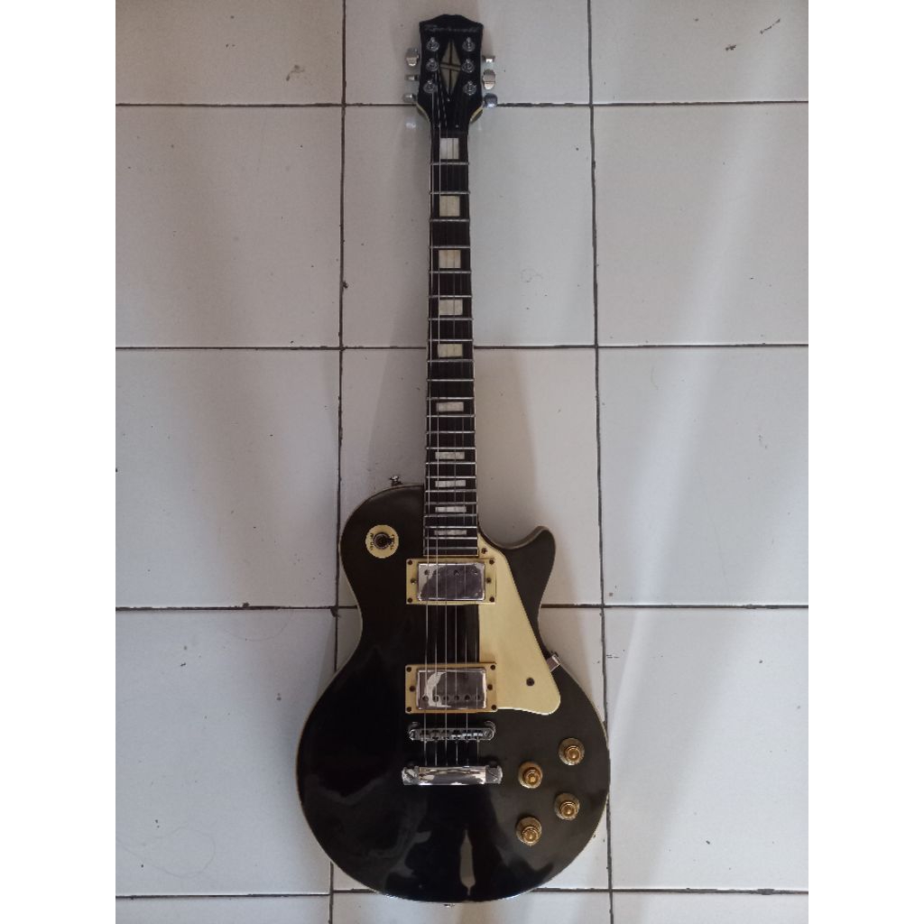 gitar merk rockwell RLP22 black asli original korea
