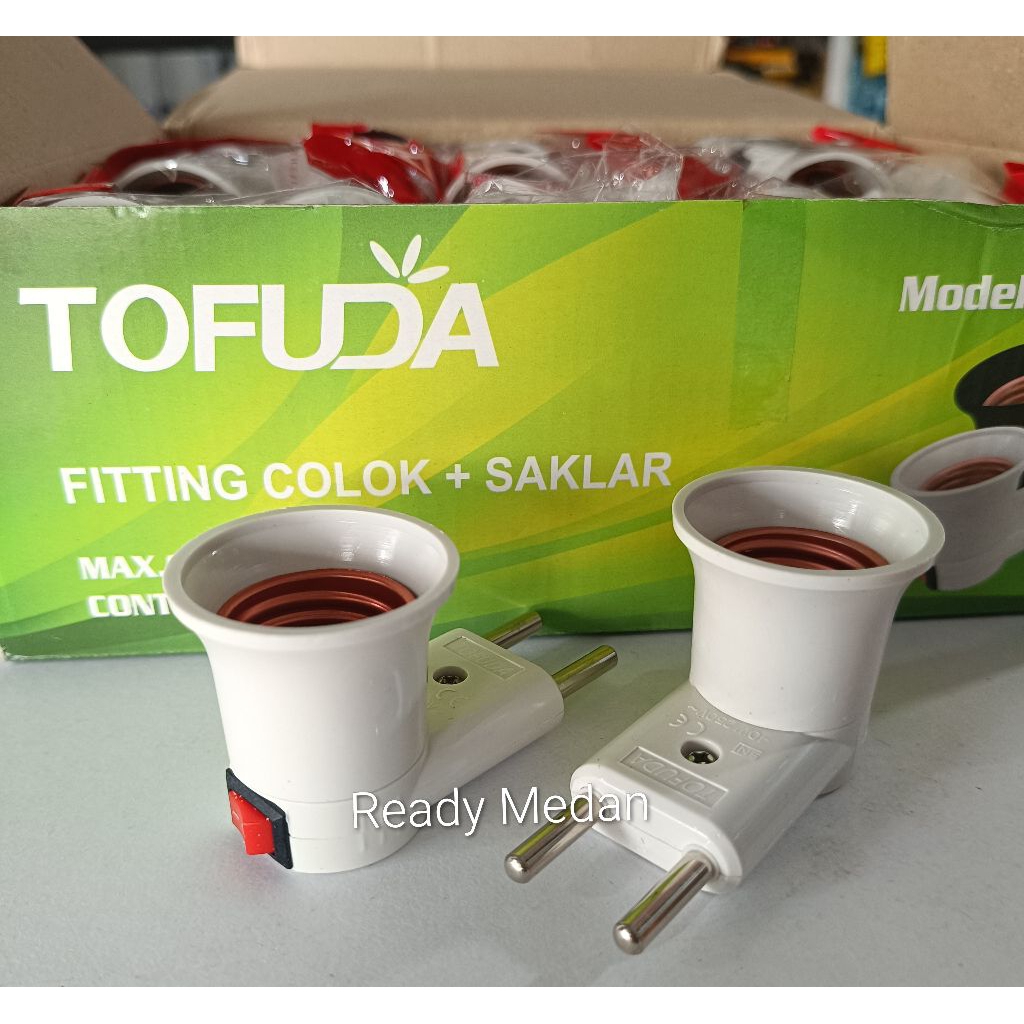 FITTING COLOK SAKLAR / FITTING LAMPU TIDUR / TOFUDA