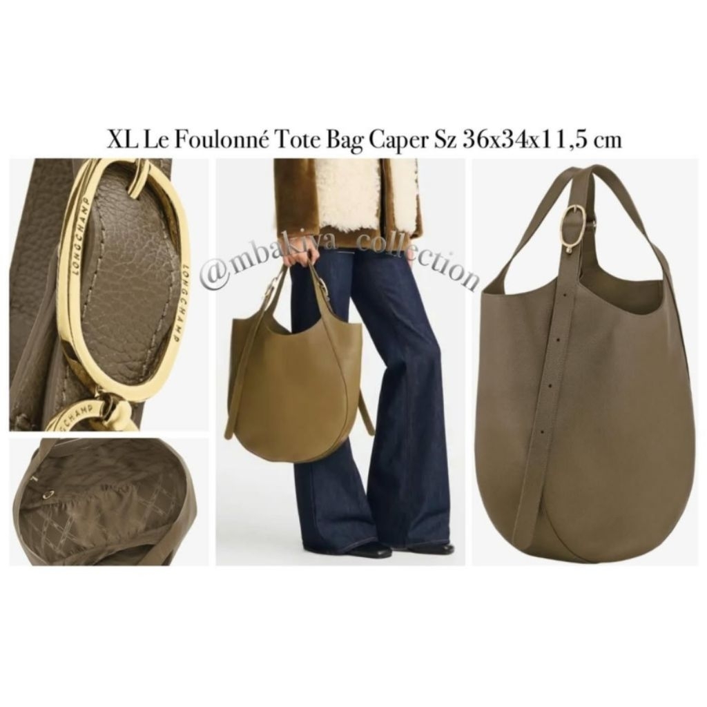 XL Le Foulonné Tote Bag Caper