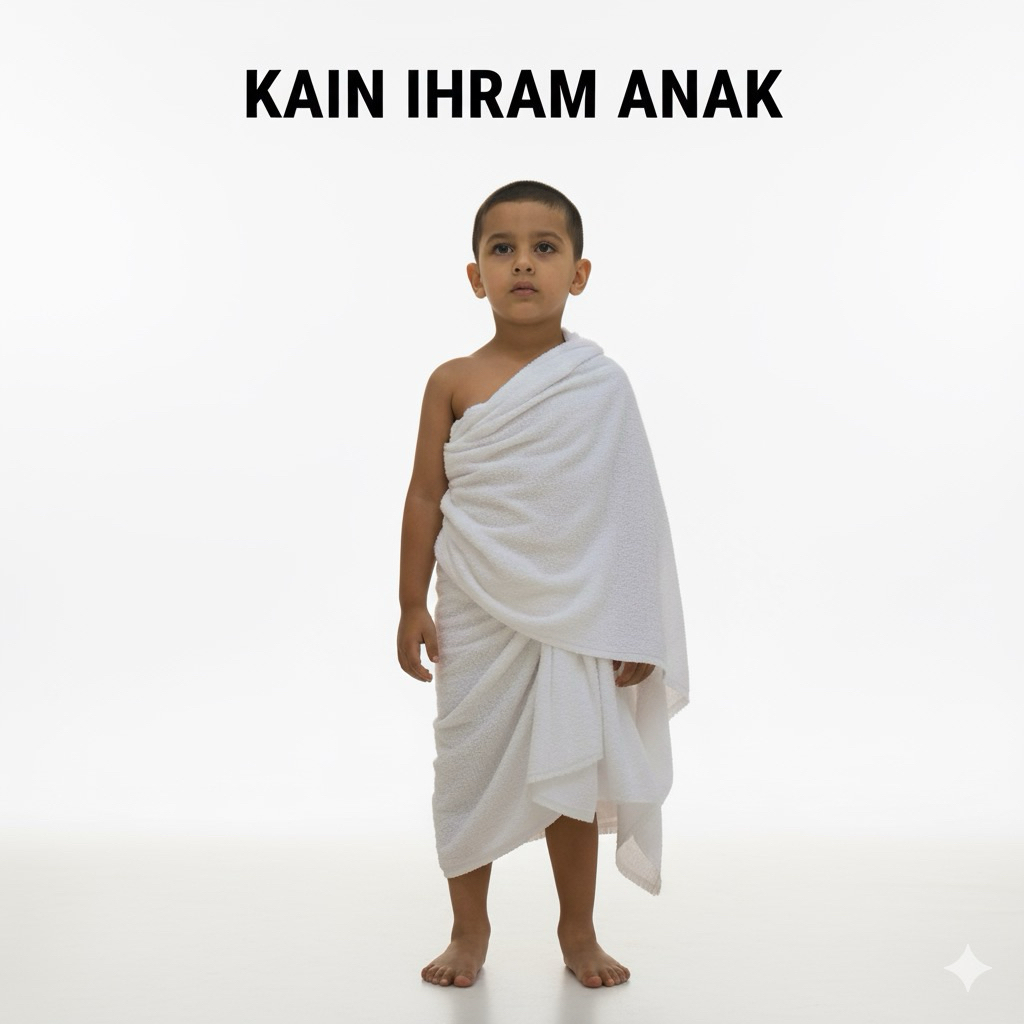 KAIN IHROM TK MANASIK HAJI ANAK LAKI-LAKI IHROM INSTAN | KAIN IHROM ANAK