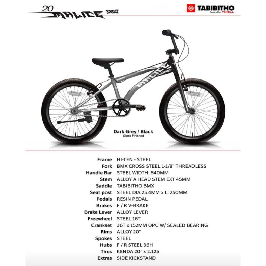 BATAM ONLY Sepeda 20 BMX THRILL TABIBITHO MALICE STREET