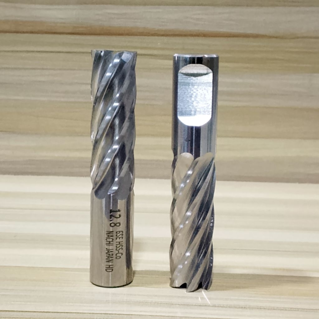 Endmill 12.8mm 6Flute Nachi Japan End Mill 12.8 mm HSS 6 F Matabor cutter Milling 12.80 bekas
