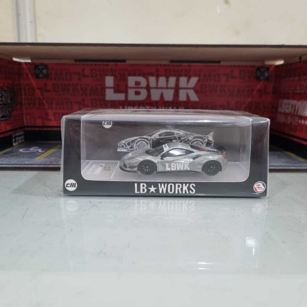 CM Model LBWK Ferrari 488 Matte Black Indonesia Exclusive Chase