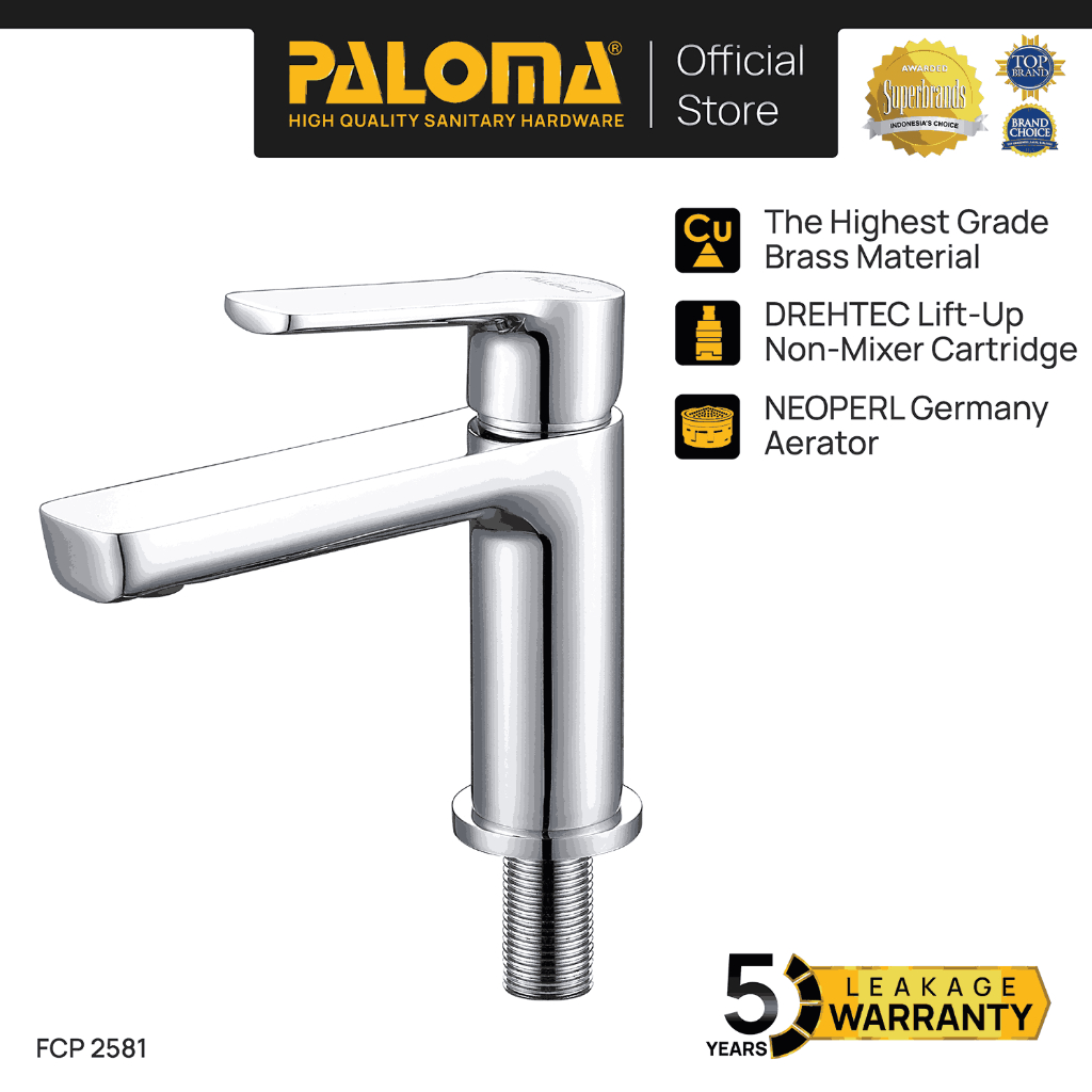 PALOMA FCP 2581 Keran Wastafel Kran Kithen Dapur Keran Cuci Piring Kran Air Sink Mixer Panas Dingin 
