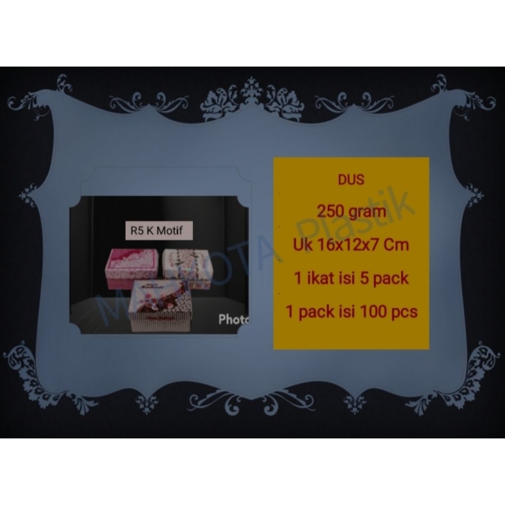 Dus R5K Motif/Dus Jajan /Box Kue
