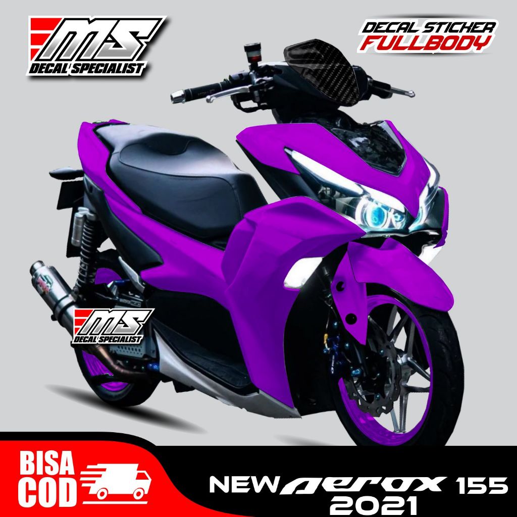 Decal stiker variasi polos new Aerox 155 full body polosan stiker cuting