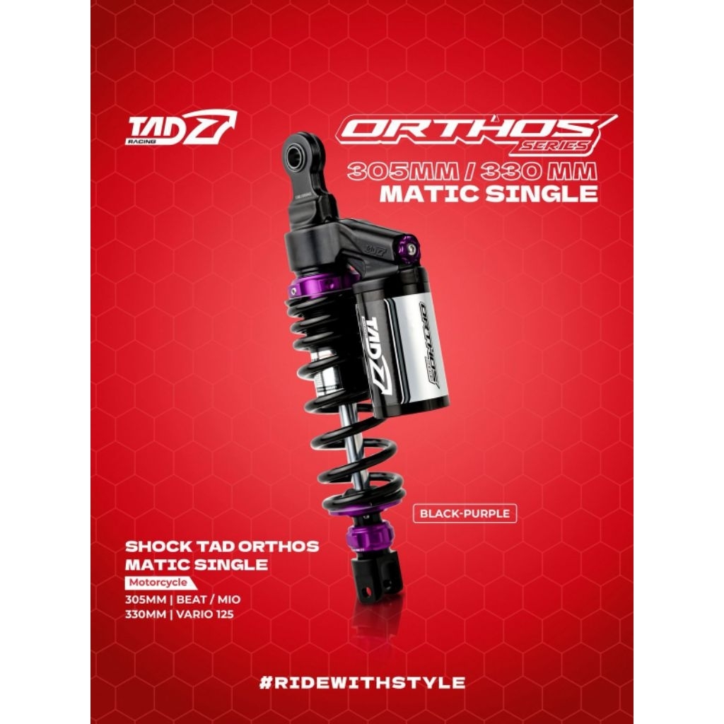 Shock tabung Orthos TAD 305 mm matic singgle