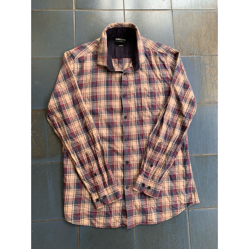 Kemeja MANZONE Kotak-Kotak