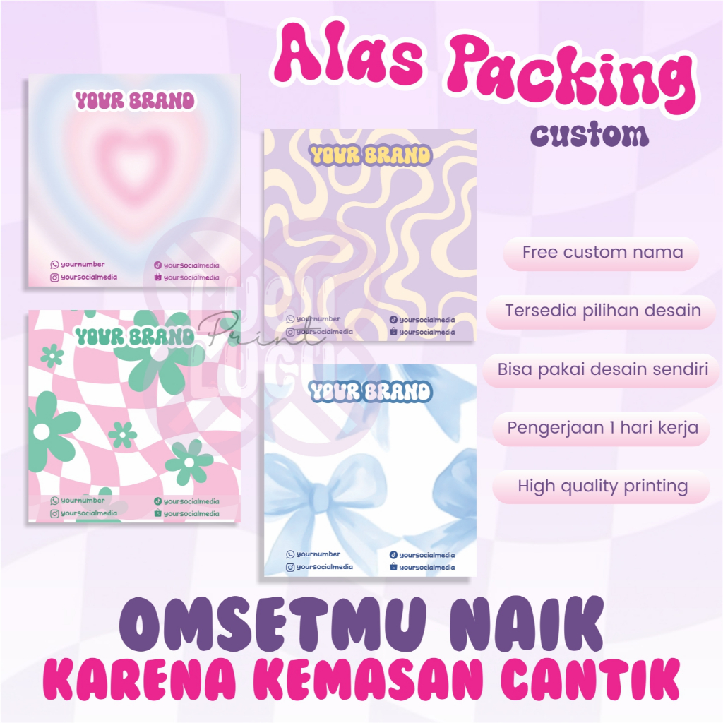 (FREE PLASTIK) ALAS PACKING KEMASAN / PACKAGING AKSESORIS / FREEBIES ACESSORIES / MANIK / GELANG / C