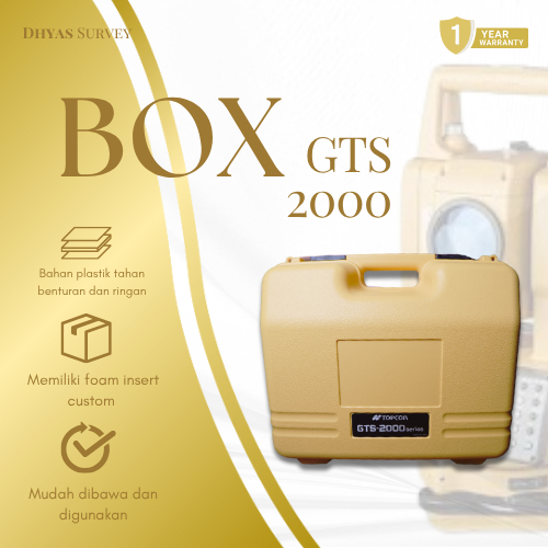 Box Total Station Topcon GM ES Series Hardcase Total Station Topcon Kotak Total Station GTS 2000
