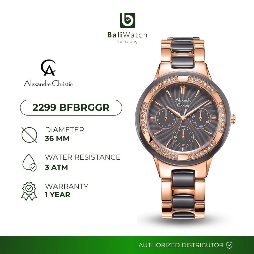 Alexandre Christie 2299 BFBRGGR Jam Tangan Wanita