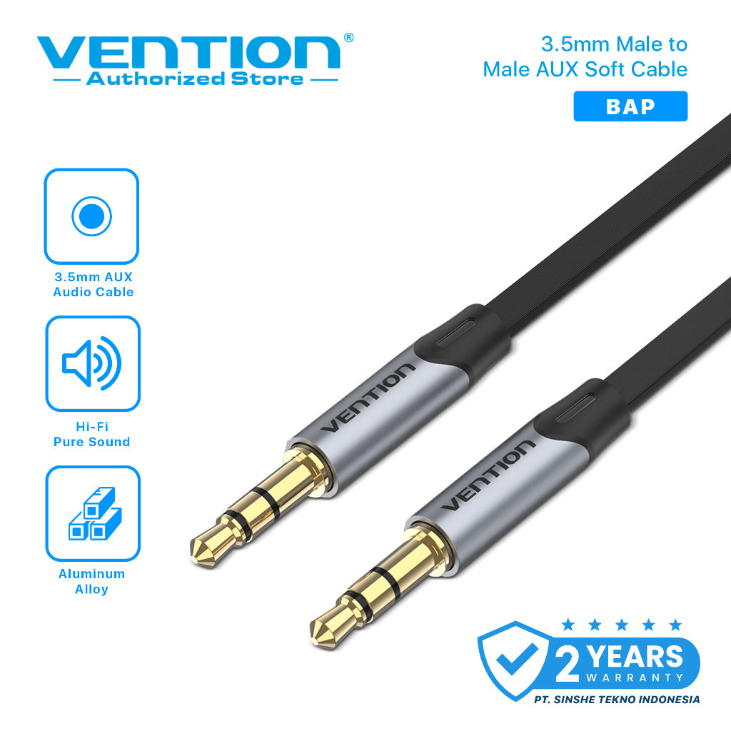VENTION Kabel AUX FLAT 3.5mm Male to Male