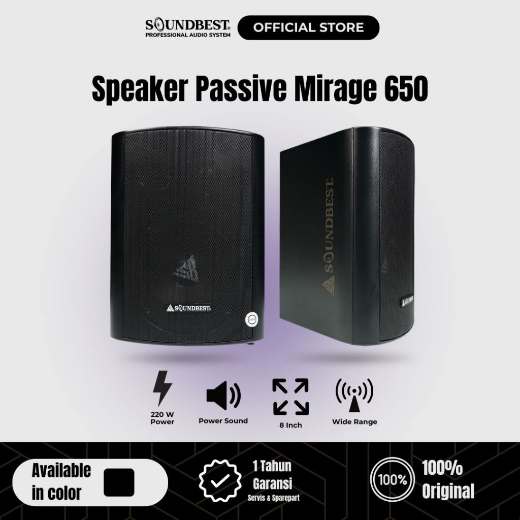 SOUNDBEST Speaker Passive MIRAGE 650 | ORIGINAL- Garansi Resmi