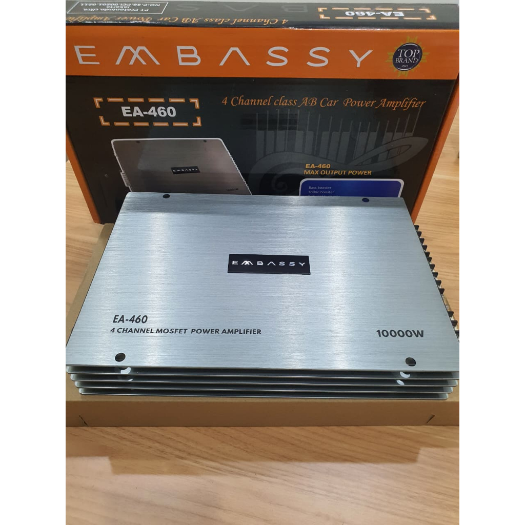 Power Embassy EA-460 Max 10000 Watt 4Channel Mosfet Mosfet Power Amplifier