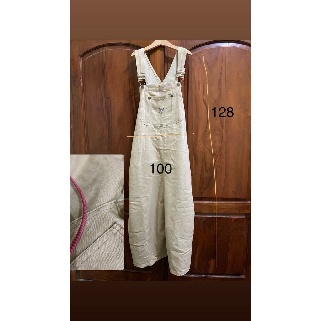 preloved overall jeans