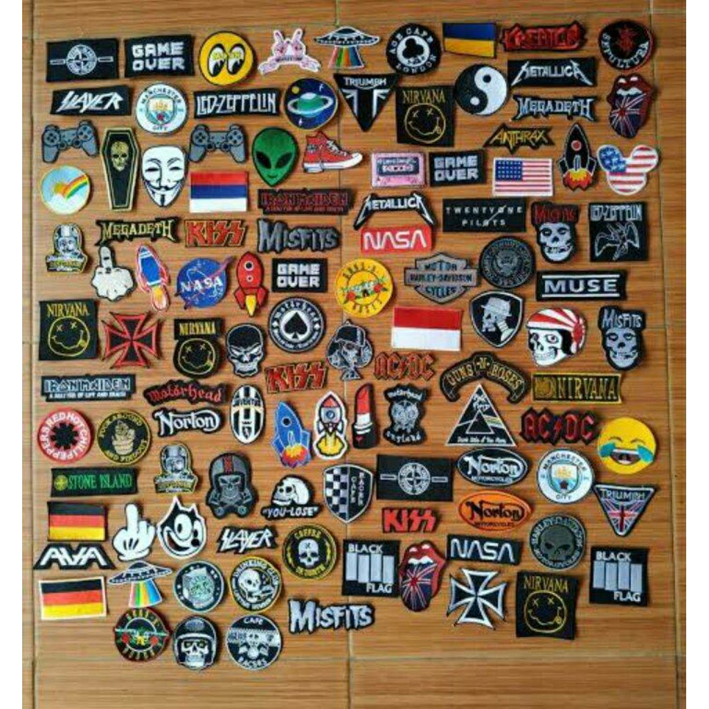 Patch Bordir logo jaket