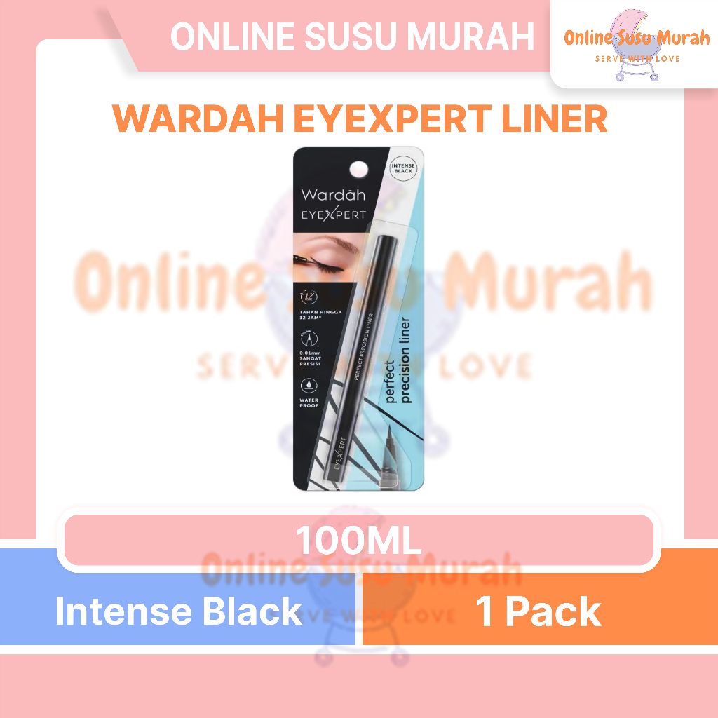 WARDAH EYEXPERT PERFECT PRECISION LINER 1 ML - EYELINER WATERPROOF DAN LEMBUT PRLA