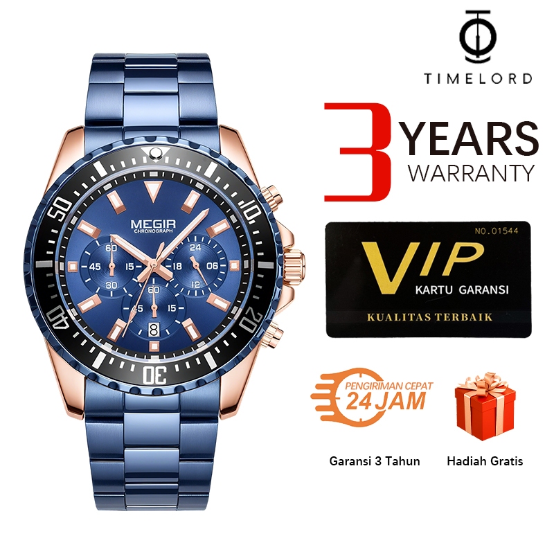 MEGIR 2064  jam tangan pria anti air original 100% alexandre christie pria jam tangan cowok terbaru 