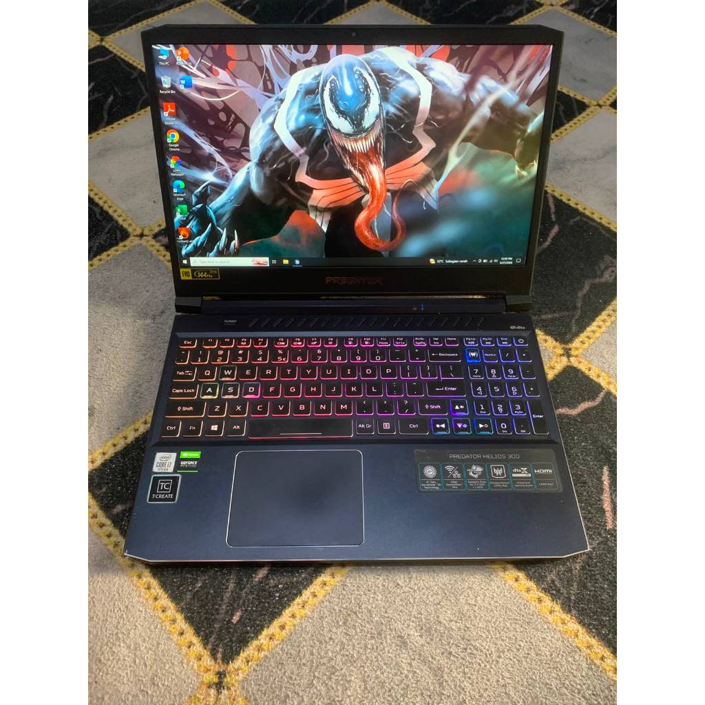 Laptop Gaming Acer Predator Helios 300 Core i7 Gen 10 16/512 RTX 2060 6GB