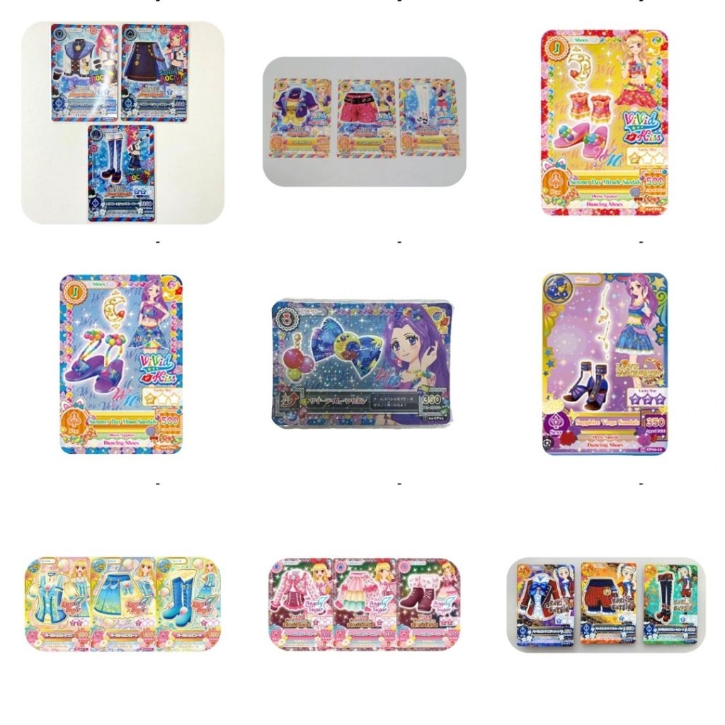 Aikatsu Kartu Card WTB Want To Buy List WM Double M Mizuki Mikuru Summerday Constellation Virgo Pisc