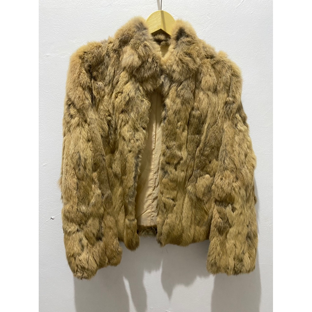Coat winter bulu asli