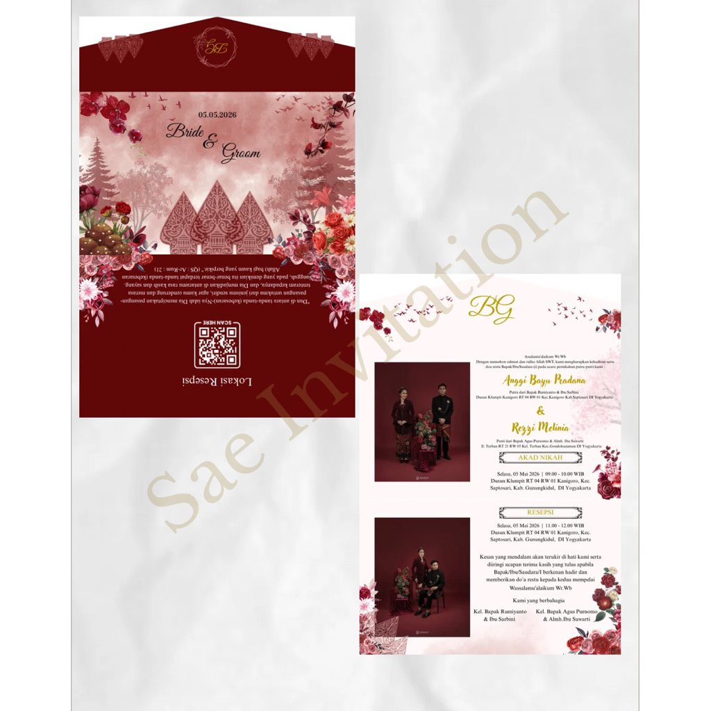 Undangan Pernikahan Custom | Undangan Nikah | Undangan Custom | Undangan Ivory