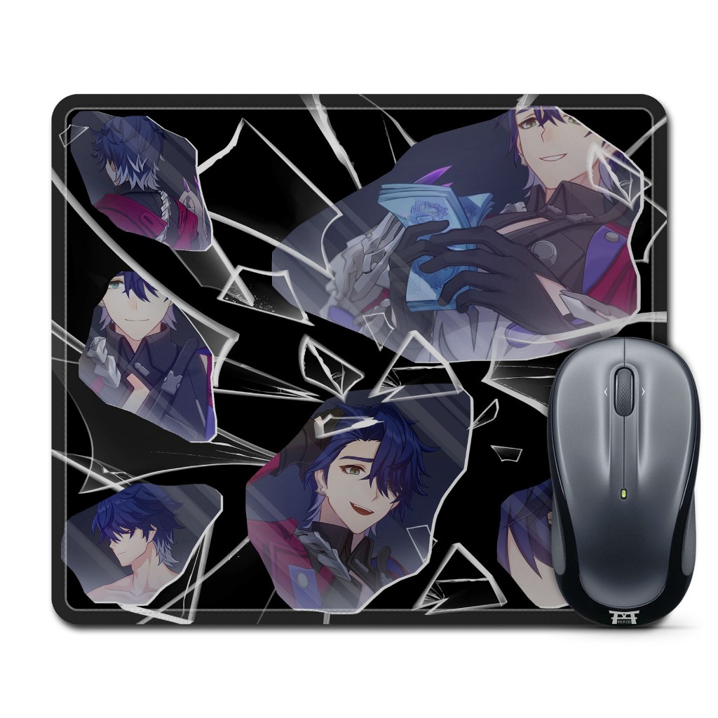 Mouse pad gaming anime gameSAMPO KOSKI HSR- HONKAI STAR RAILmaterial Rubber